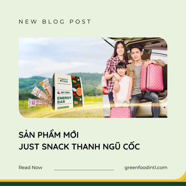 Sản phẩm mới: JUST SNACK THANH NGŨ CỐC