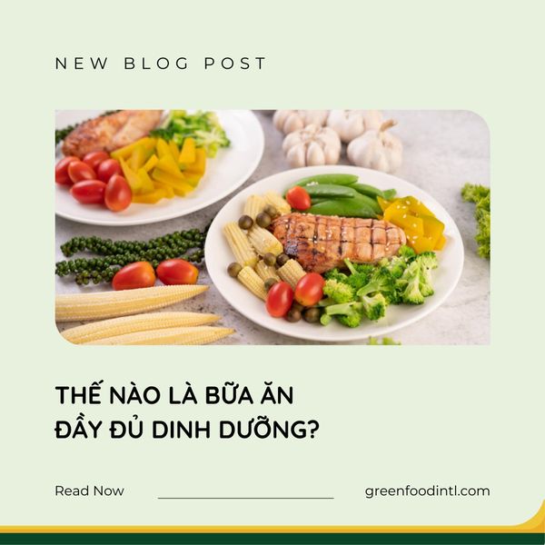 THẾ NÀO LÀ BỮA ĂN ĐẦY ĐỦ DINH DƯỠNG?