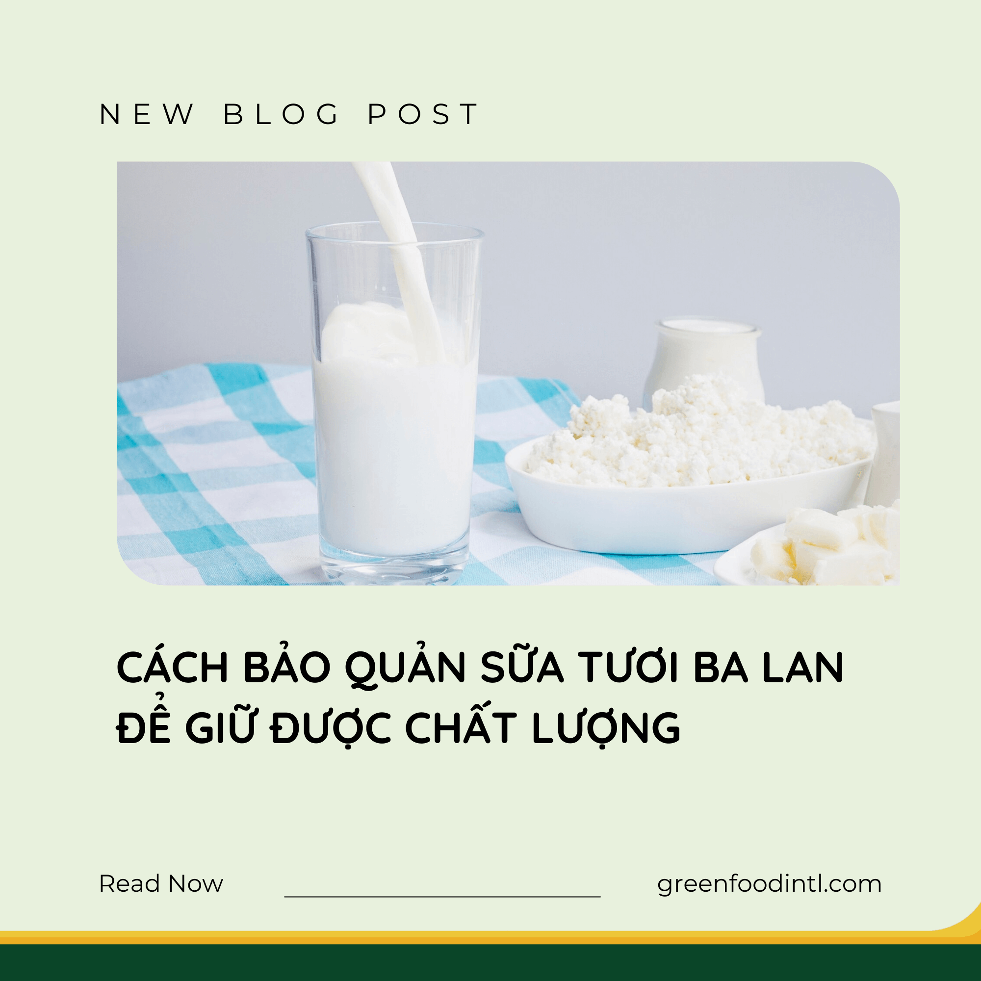 CÁCH BẢO QUẢN SỮA TƯƠI BA LAN ĐỂ GIỮ ĐƯỢC CHẤT LƯỢNG