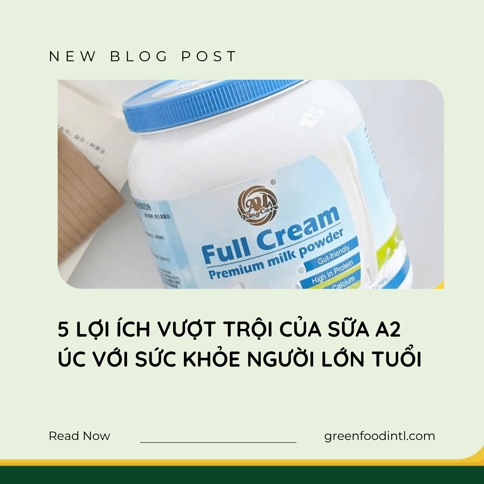 5 LỢI ÍCH VƯỢT TRỘI CỦA SỮA A2 ÚC VỚI SỨC KHỎE NGƯỜI LỚN TUỔI