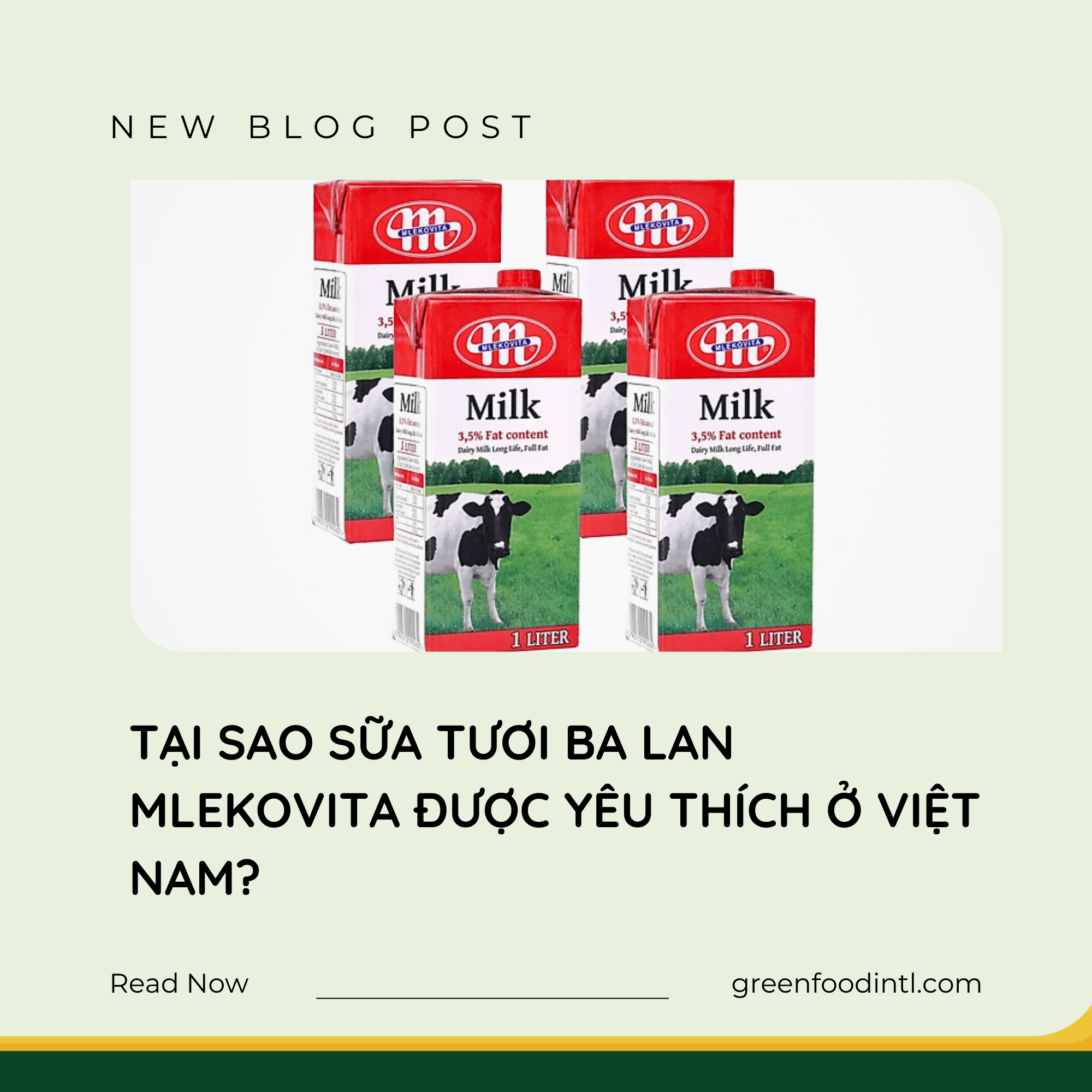 TẠI SAO SỮA TƯƠI BA LAN MLEKOVITA ĐƯỢC YÊU THÍCH Ở VIỆT NAM?