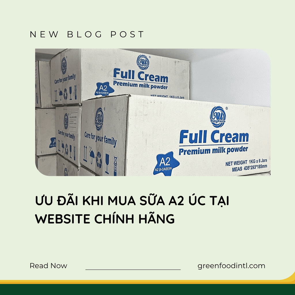 ƯU ĐÃI KHI MUA SỮA A2 ÚC TẠI WEBSITE CHÍNH HÃNG