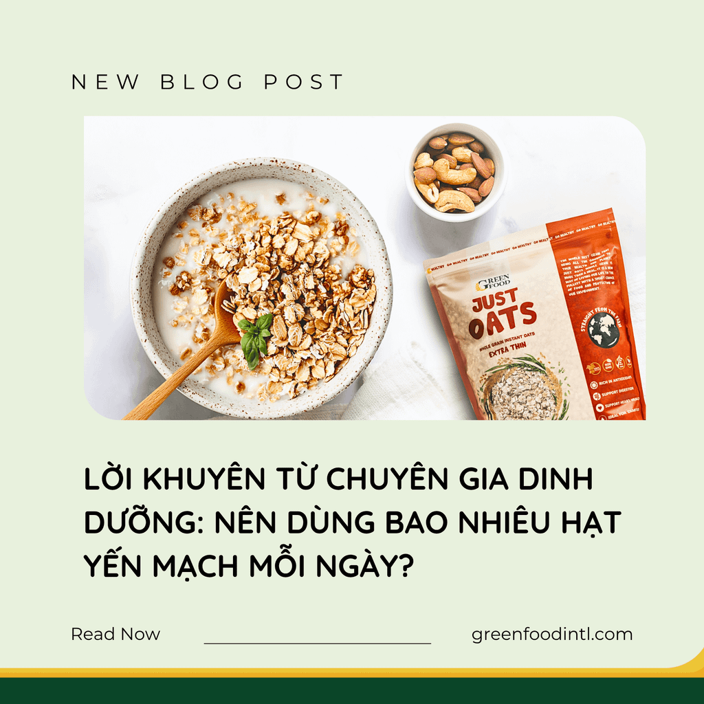 NÊN DÙNG BAO NHIÊU HẠT YẾN MẠCH MỖI NGÀY?