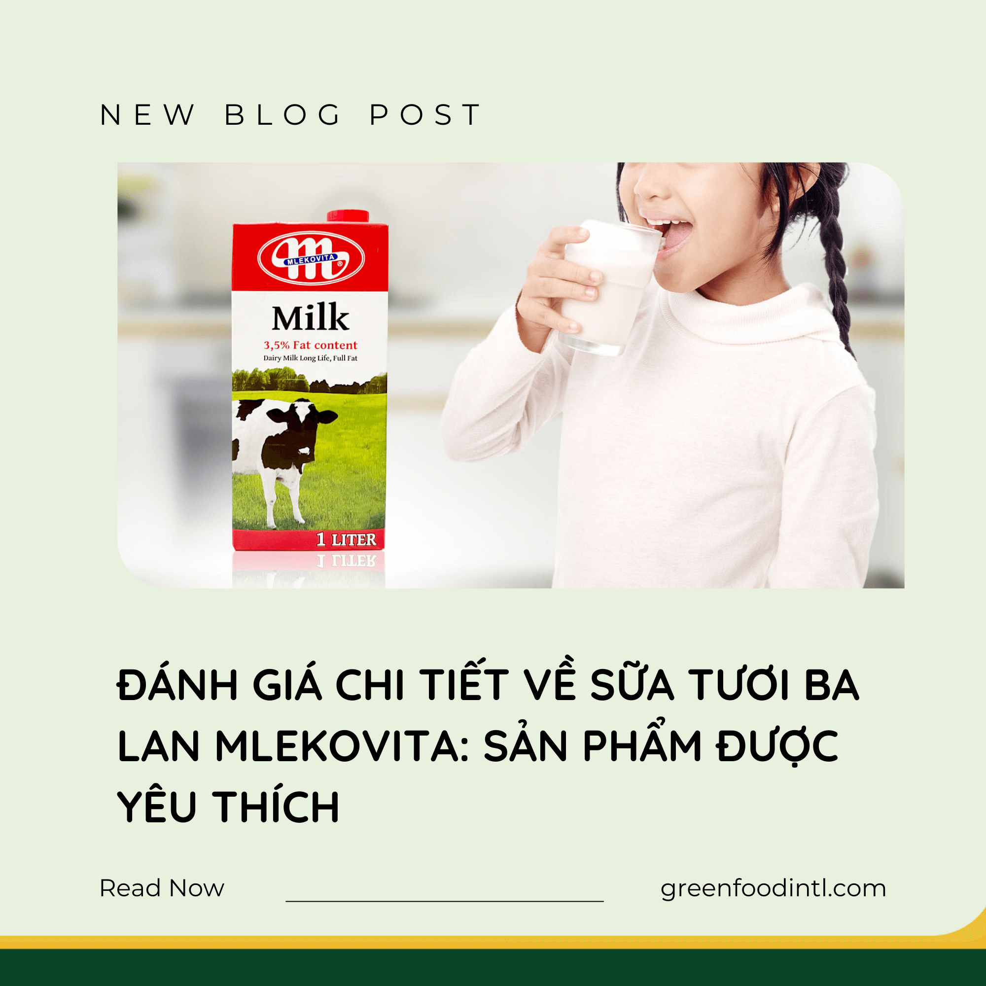ĐÁNH GIÁ CHI TIẾT VỀ SỮA TƯƠI BA LAN MLEKOVITA: SẢN PHẨM ĐƯỢC YÊU THÍCH