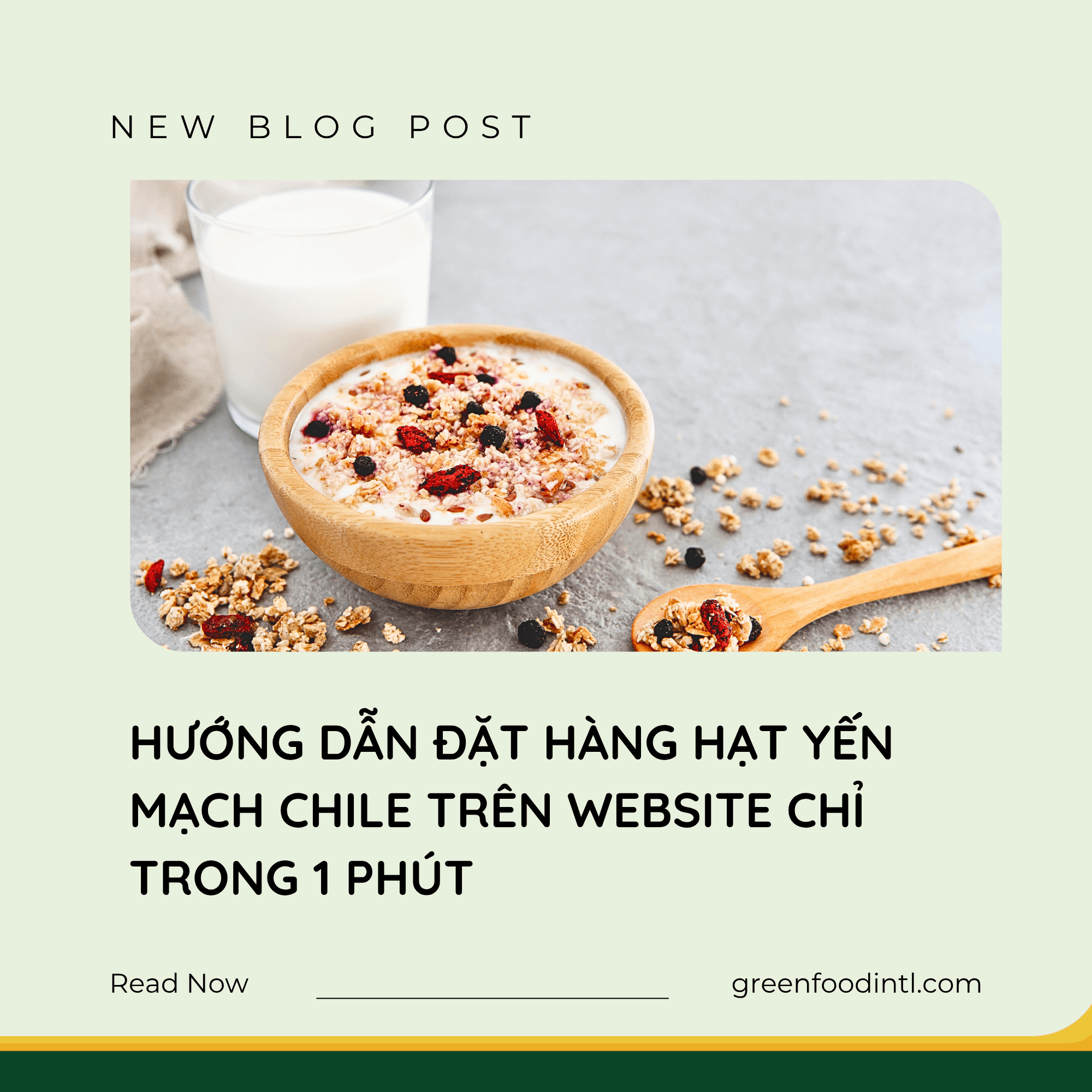 HƯỚNG DẪN ĐẶT HÀNG HẠT YẾN MẠCH CHILE TRÊN WEBSITE CHỈ TRONG 1 PHÚT