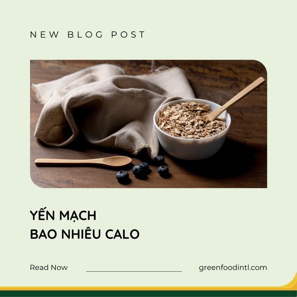 YẾN MẠCH BAO NHIÊU CALO