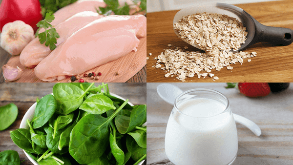 Cháo yến mạch Chile từ ức gà