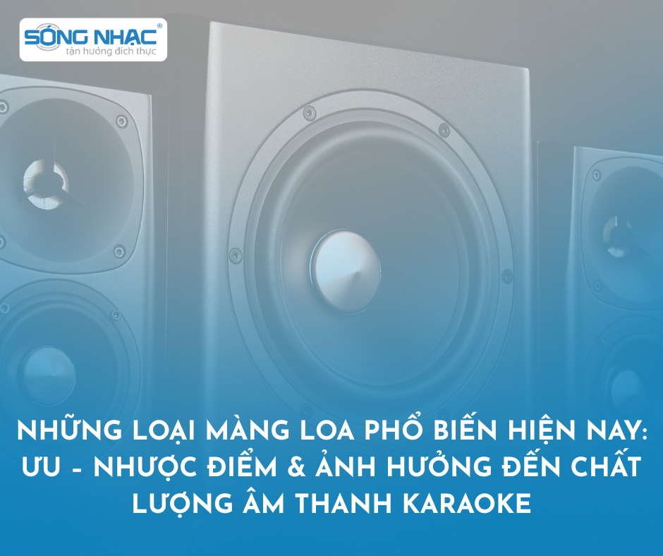 Những loại màng loa phổ biến hiện nay: Ưu – nhược điểm & ảnh hưởng đến chất lượng âm thanh karaoke