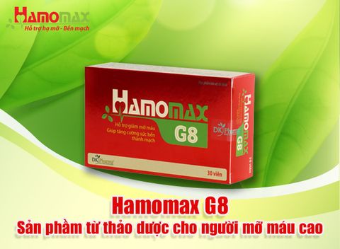 Hamomax G8 – sản phẩm từ thảo dược cho người mỡ máu