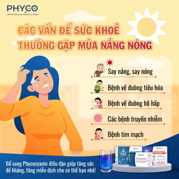 🌞 CÁC VẤN ĐỀ SỨC KHOẺ THƯỜNG GẶP MÙA NẮNG NÓNG