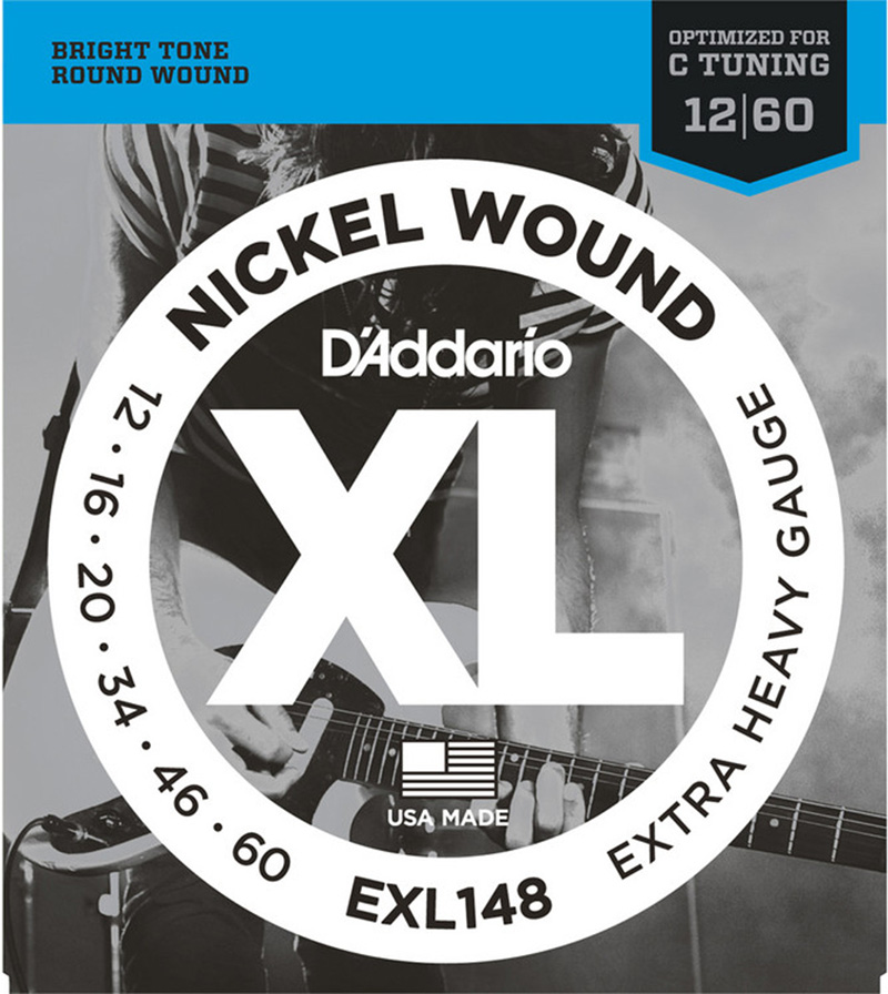 Dây Đàn Guitar Điện D'Addario EXL148 Nickel Wound, Extra-Heavy, 12-60