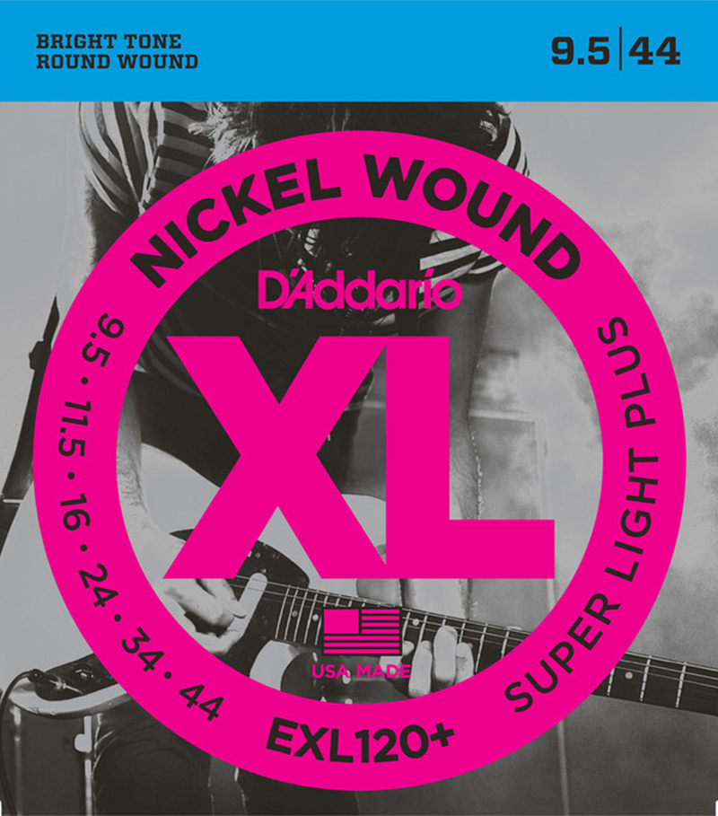 Dây Đàn Guitar Điện D'Addario EXL120+ Nickel Wound, Super Light Plus, 9.5-44
