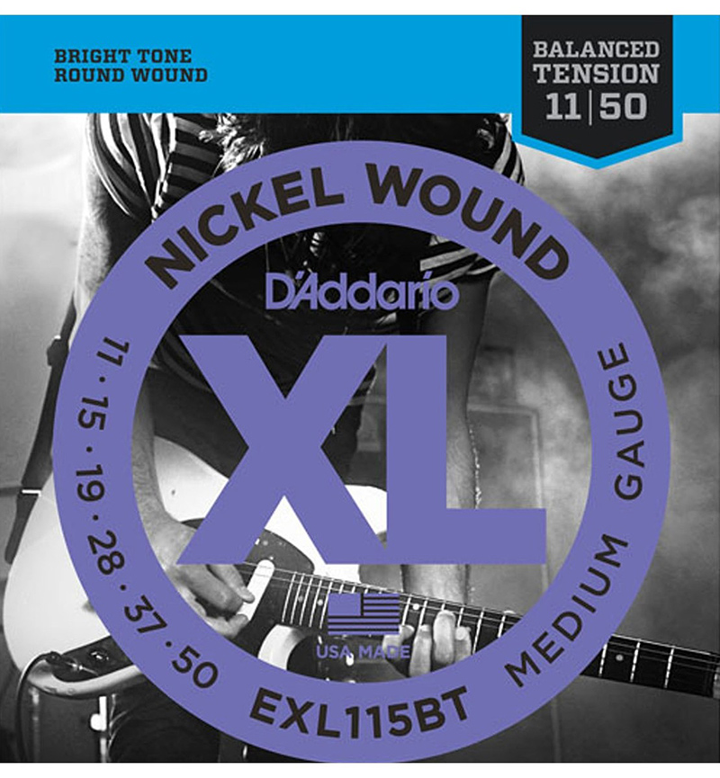 Dây Đàn Guitar Điện DAddario EXL115BT Nickel Wound, Balanced Tension Medium, 11-50