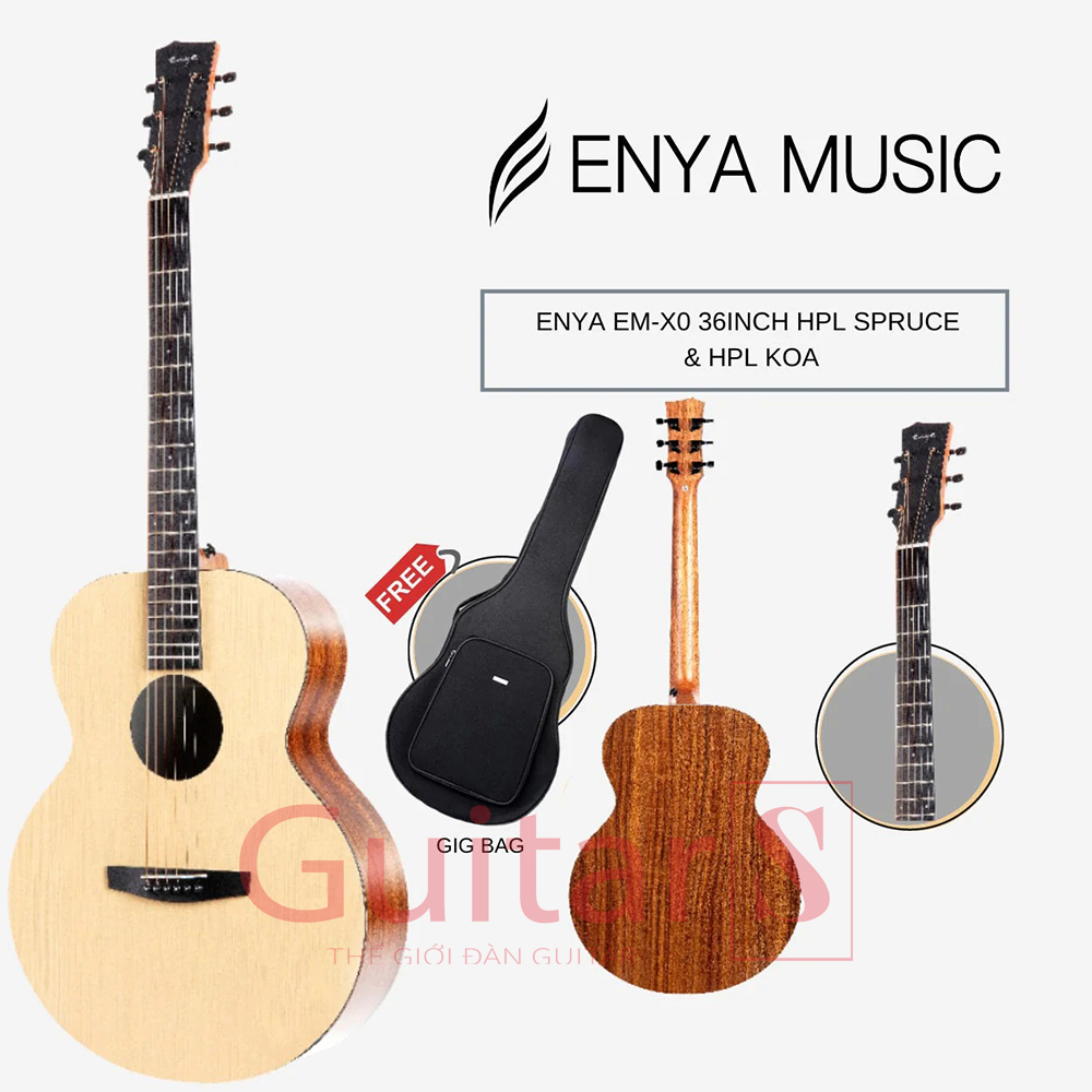 Đàn Guitar Enya EM X0 Acoustic