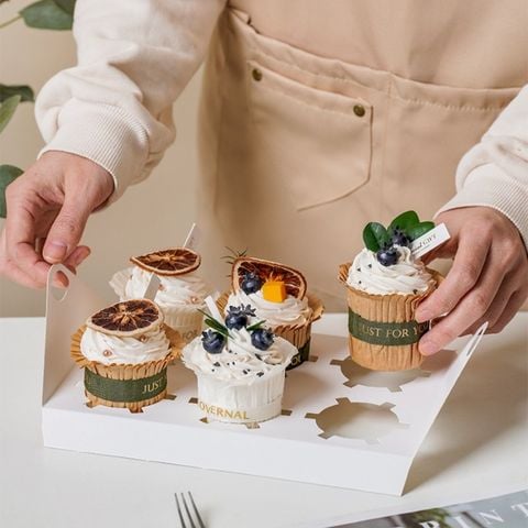 Cách Gấp Hộp Đựng Bánh Cupcake Cực Đơn Giản Cho Tín Đồ Làm Bánh