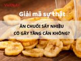 ĂN CHUỐI SẤY NHIỀU CÓ GÂY TĂNG CÂN KHÔNG? GIẢI MÃ SỰ THẬT TỪ GÓC NHÌN DINH DƯỠNG