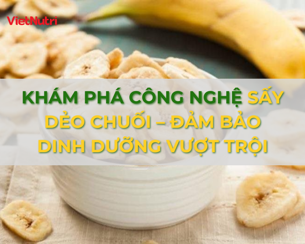 KHÁM PHÁ CÔNG NGHỆ SẤY DẺO CHUỐI – ĐẢM BẢO DINH DƯỠNG VƯỢT TRỘI