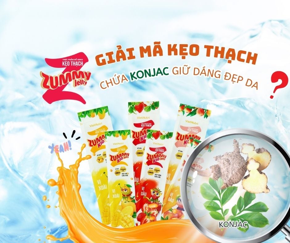 GIẢI MÃ KẸO THẠCH ZUMMY JELLY CÓ CHỨA KONJAC