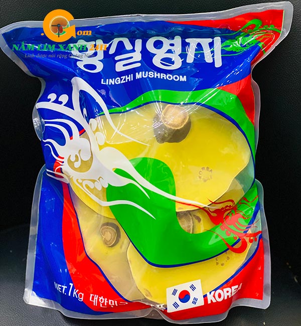 Hình ảnh Nấm linh chi túi xanh 1kg chính hãng Hàn Quốc tại Namlimxanh24h.com