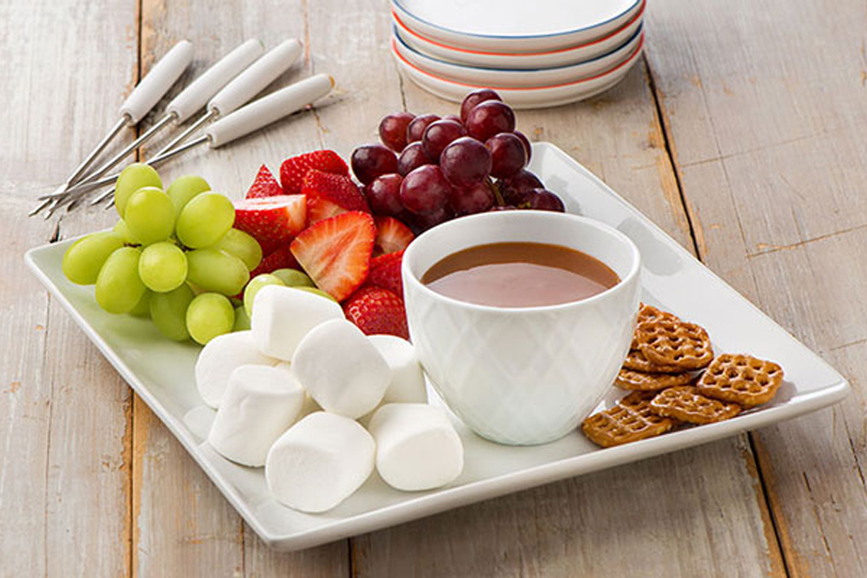 Trái cây nhúng Caramel