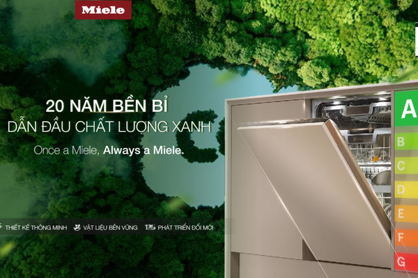 20 năm bền bỉ - dẫn đầu chất lượng xanh cùng Miele