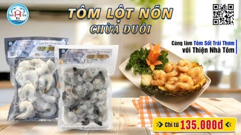 CÁCH LÀM TÔM XỐT TRÁI THƠM NGON CHUẨN VỊ, CHẾ BIẾN SIÊU NHANH TẠI NHÀ