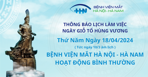 THÔNG BÁO LỊCH LÀM VIỆC NGÀY GIỖ TỔ HÙNG VƯƠNG VÀ NGÀY 30/4 - 1/5