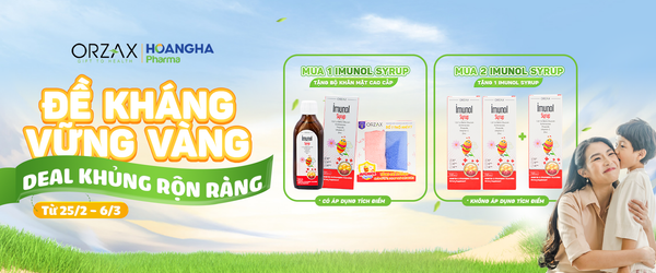 TĂNG ĐỀ KHÁNG CHO TRẺ - DEAL KHỦNG CHỈ CÓ TẠI IMUNOL SYRUP!