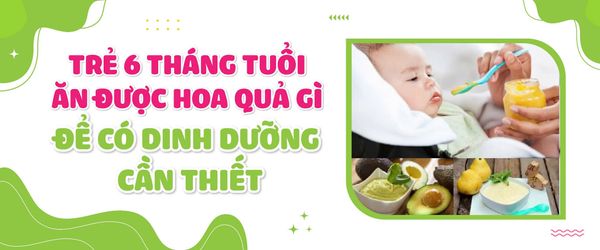Trẻ 6 tháng tuổi ăn được hoa quả gì?