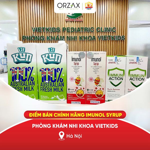 Điểm bán chính hãng Imunol Syrup tại Phòng khám Nhi khoa Vietkids