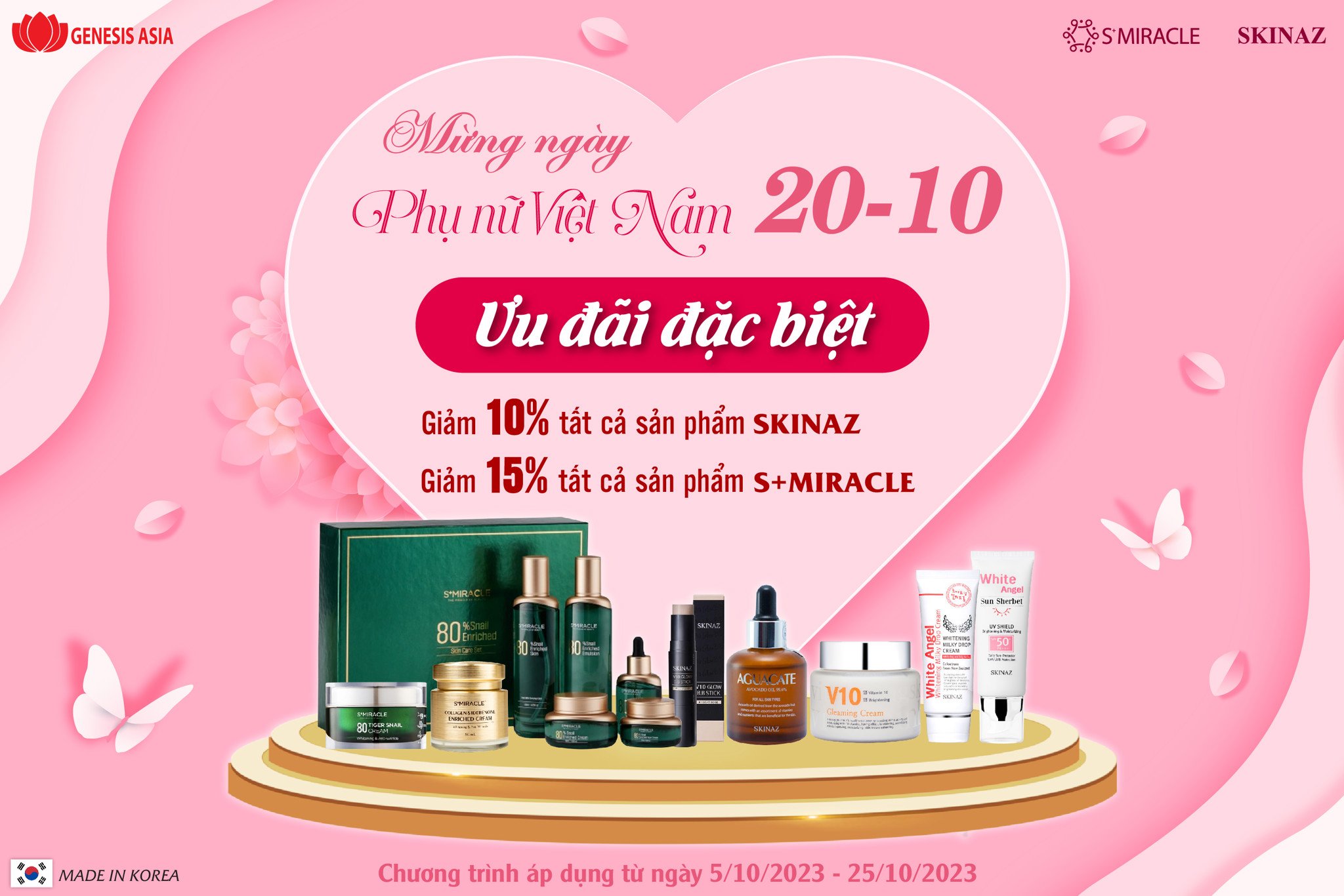 MỪNG NGÀY PHỤ NỮ VIỆT NAM 20/10 - ƯU ĐÃI ĐẶC BIỆT