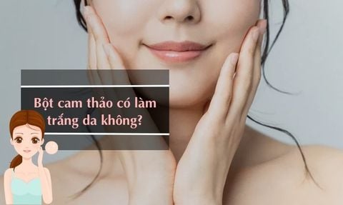 BỘT CAM THẢO CÓ LÀM TRẮNG DA, TRỊ MỤN KHÔNG? 6 CÔNG THỨC