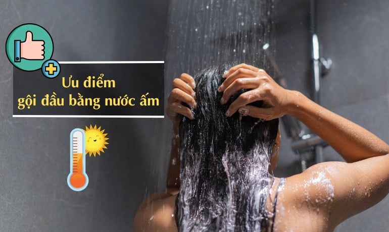 Nên gội đầu bằng nước ấm hay nước lạnh để giảm gàu, ngừa rụng?