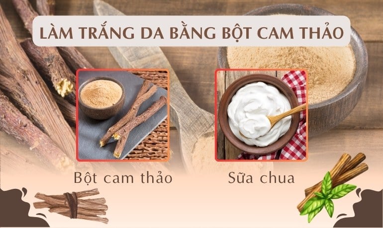 Bột cam thảo có làm trắng da không? 6 công thức mặt nạ