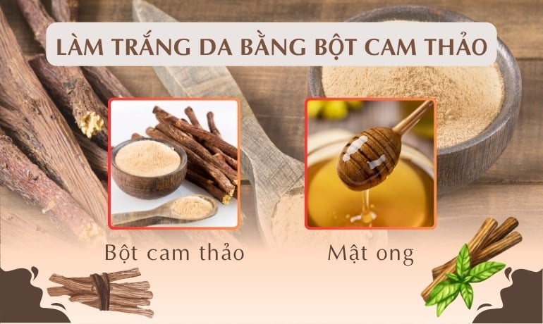 Bột cam thảo có làm trắng da không? 6 công thức mặt nạ