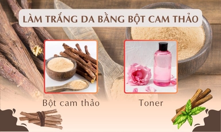 Bột cam thảo có làm trắng da không? 6 công thức mặt nạ