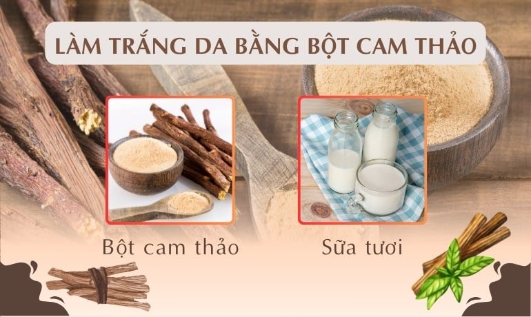 Bột cam thảo có làm trắng da không? 6 công thức mặt nạ