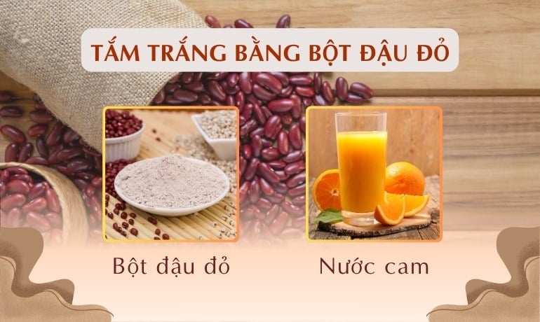 Bột đậu đỏ có làm trắng da không? 5 công thức tại nhà