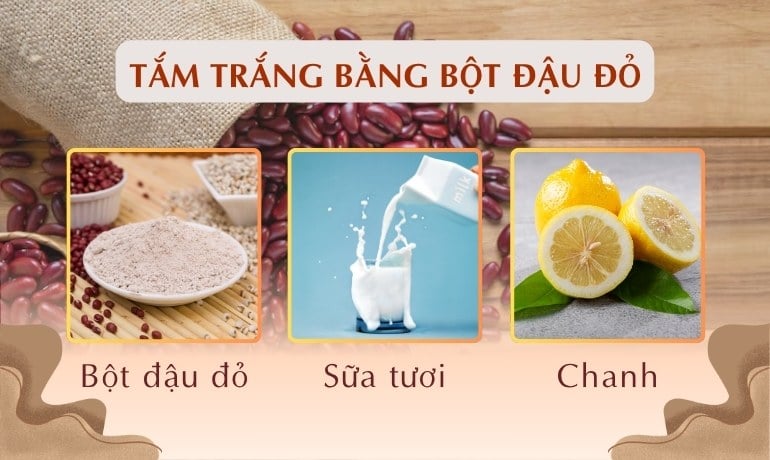 Bột đậu đỏ có làm trắng da không? 5 công thức tại nhà