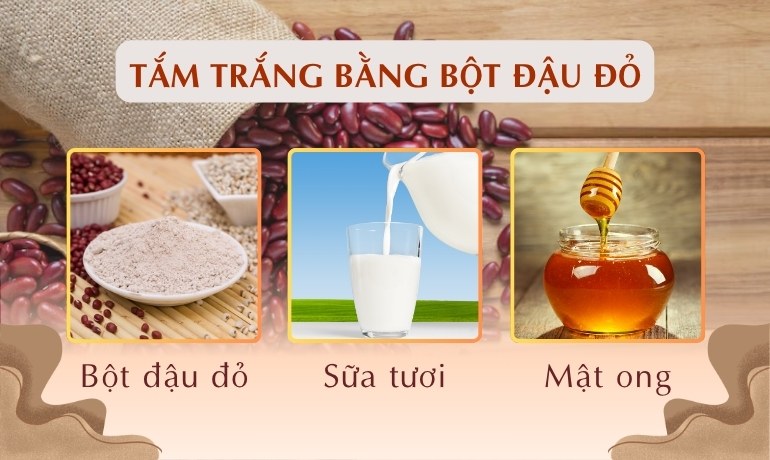 Bột đậu đỏ có làm trắng da không? 5 công thức tại nhà