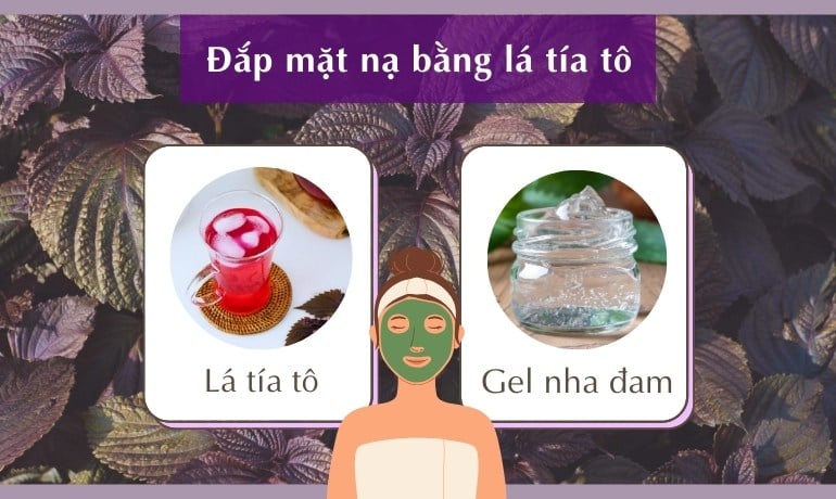 10 cách đắp mặt nạ bằng lá tía tô làm mờ nám tại nhà