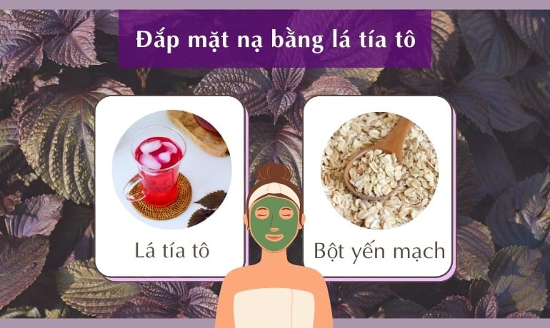 10 cách đắp mặt nạ bằng lá tía tô làm mờ nám tại nhà