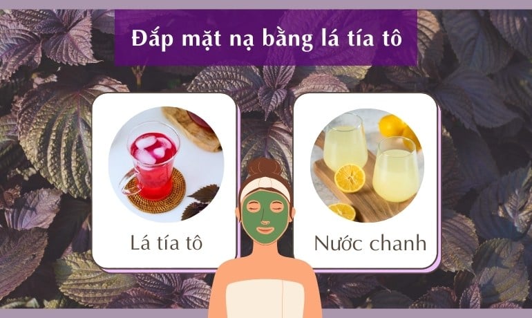 10 cách đắp mặt nạ bằng lá tía tô làm mờ nám tại nhà