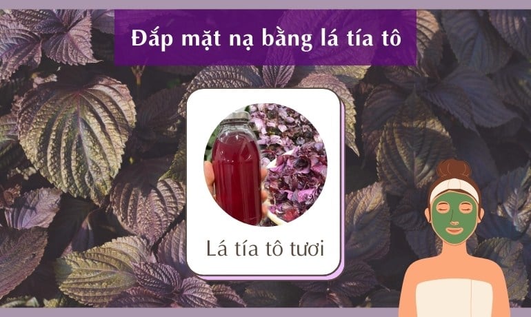 10 cách đắp mặt nạ bằng lá tía tô làm mờ nám tại nhà