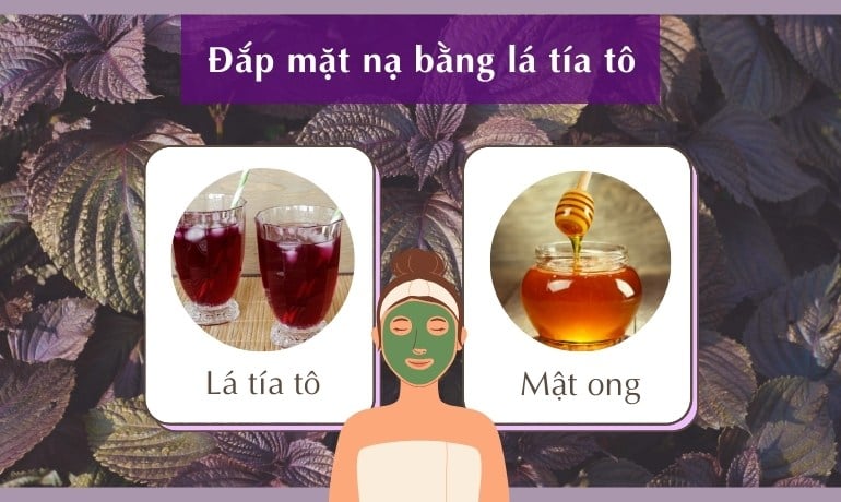 10 cách đắp mặt nạ bằng lá tía tô làm mờ nám tại nhà