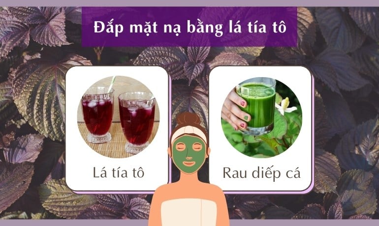 10 cách đắp mặt nạ bằng lá tía tô làm mờ nám tại nhà