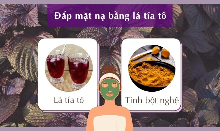 10 cách đắp mặt nạ bằng lá tía tô làm mờ nám tại nhà