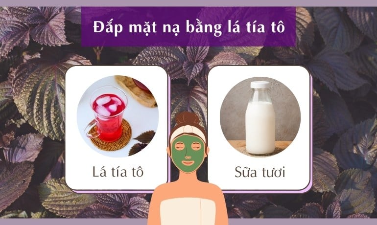 10 cách đắp mặt nạ bằng lá tía tô làm mờ nám tại nhà