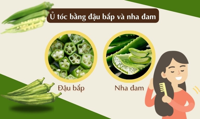 Hướng dẫn 8 cách làm mặt nạ ủ tóc bằng đậu bắp