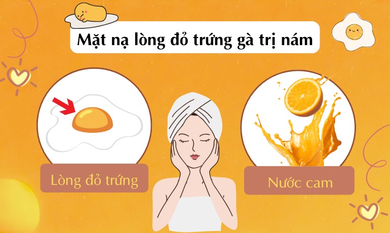 14 cách làm mặt nạ lòng đỏ trứng gà trị nám tại nhà